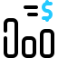 Icon of a bar graph with a dollar sign above it, representing the competitive rates on Florida business funding offered by Capitalize Funding